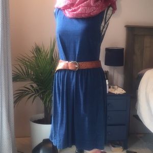 Stretchy denim dress